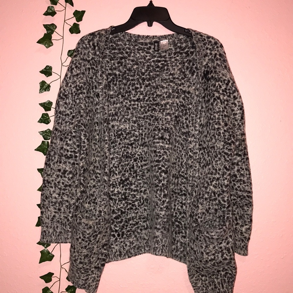Leopard print cardigan